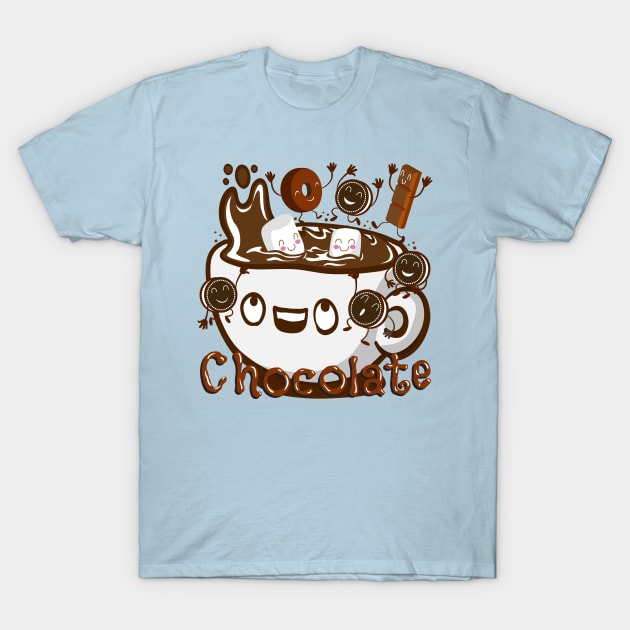 Hot Chocolate! T-Shirt by Plushism